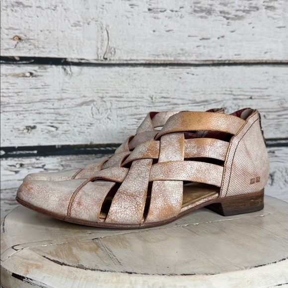 Bed Stu Brittany distressed white tan leather boots - Picture 5 of 10